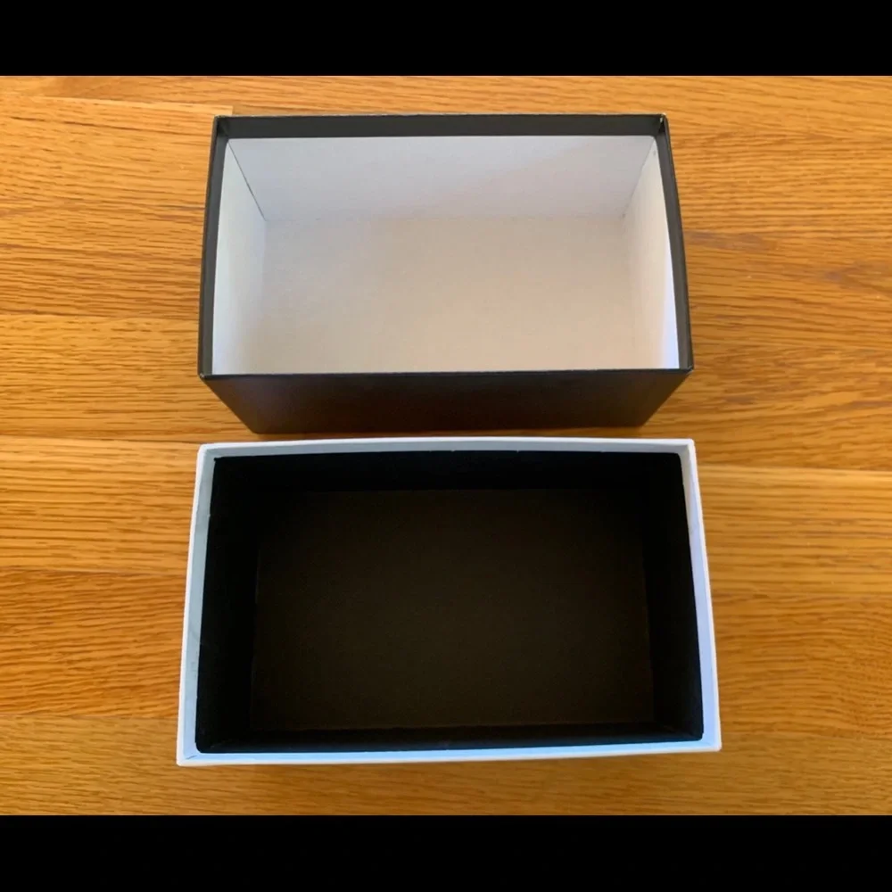 Authentic CHANEL Black White Gift Empty Sunglass Box 7”×4”×3”